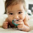 Nanobebe - Baby Active Pacifiers Pack Of 4 - Teal & Grey - SW1hZ2U6NjY2MTA0