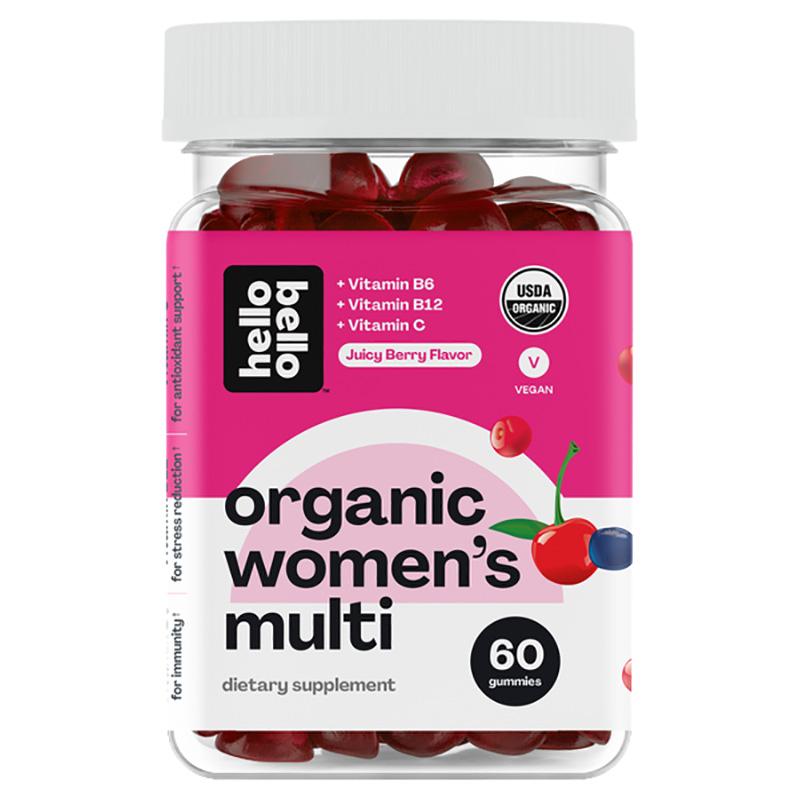 مكمل غذائي للنساء 60 قطعة هيلو بيلو Hello Bello Organic Women's Multivitamin Gummies