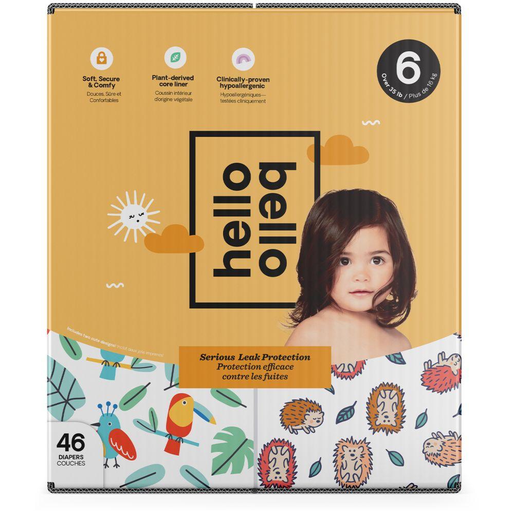 حفاضات أطفال ستة مقاسات 54 قطعة Hello Bello Babe Diaper 54 pcs