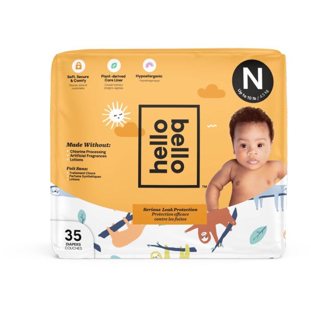 Hello Bello Jumbo Diaper - Sleepy Sloth - GN - Size N upto 4.5kg 35 pcs