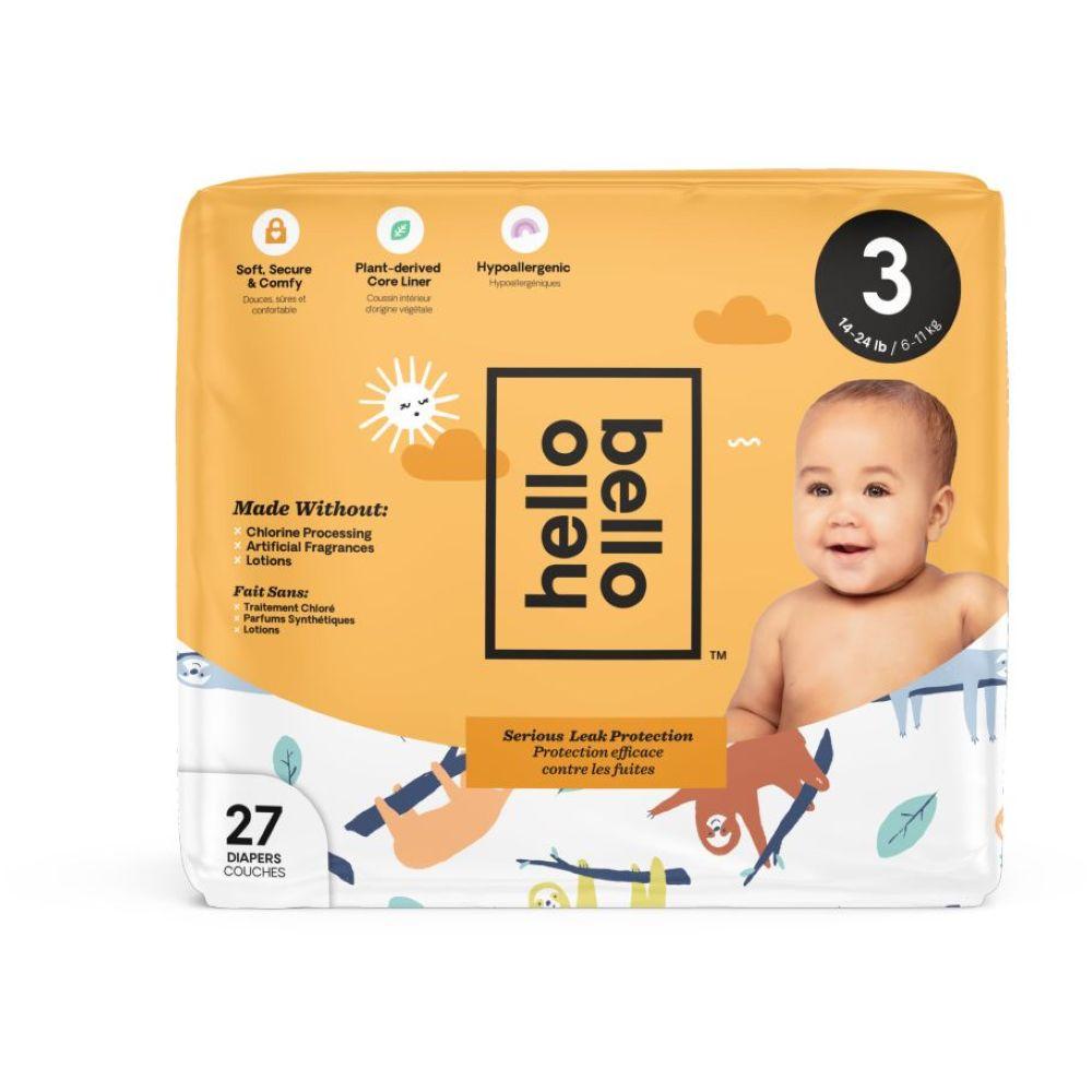 Hello Bello Jumbo Diaper - Sleepy Sloth - GN - Size 3 6 - 11kg 27 pcs