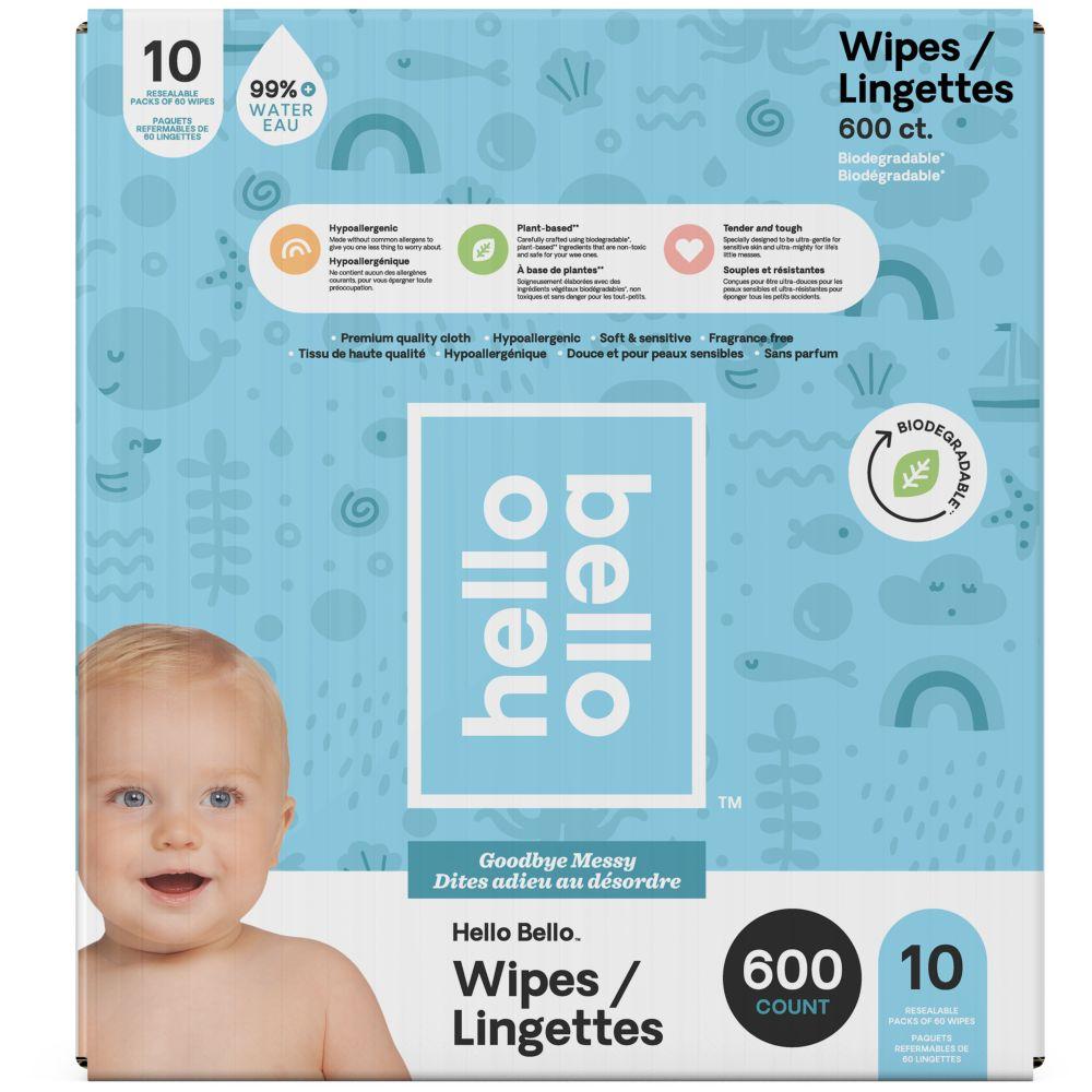 مناديل مبللة للأطفال 600 منديل هيلو بيلو Hello Bello Baby Wipes 600pcs