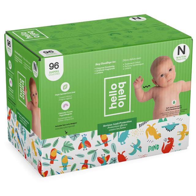 حفاضات اطفال مقاس واحد مع كريم علاج الطفح الجلدي للأطفال هيلو بيلو Hello Bello Bundle Club Diaper Pack With Rash Cream - SW1hZ2U6NjY2NjQx