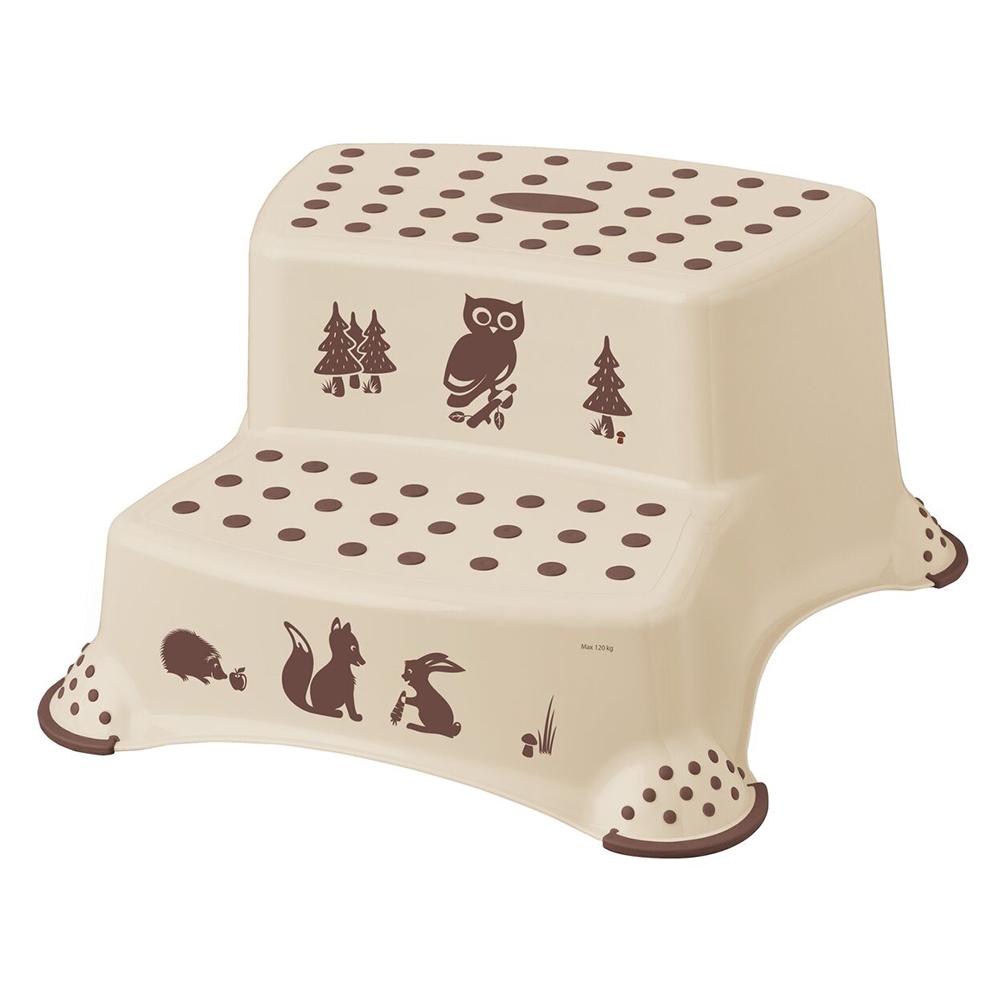 Keeeper - Double Step Stool with Anti-Slip Function - Beige