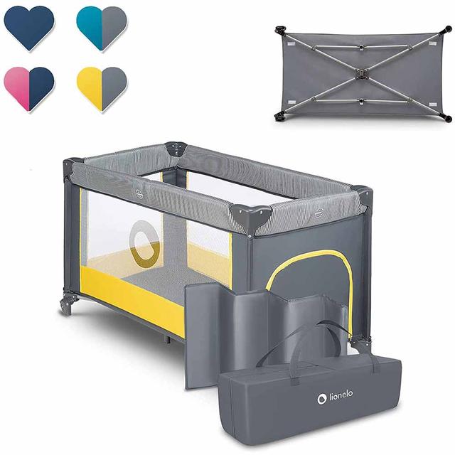 سرير الأطفال أصفر Stefi Playpen - Lionelo - SW1hZ2U6NjY3MDA5