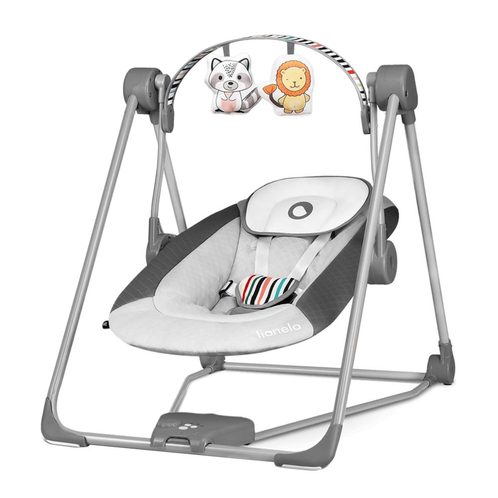 هزازة للأطفال رمادي بخمس سرعات Lionelo Otto Swinging Chair Cozy