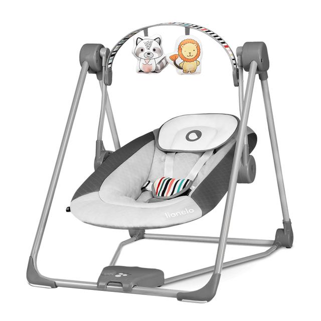 هزازة للأطفال رمادي بخمس سرعات Lionelo Otto Swinging Chair Cozy - SW1hZ2U6NjQ0OTkz