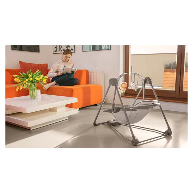 هزازة للأطفال رمادي بخمس سرعات Lionelo Otto Swinging Chair Cozy - SW1hZ2U6NjQ0OTk3