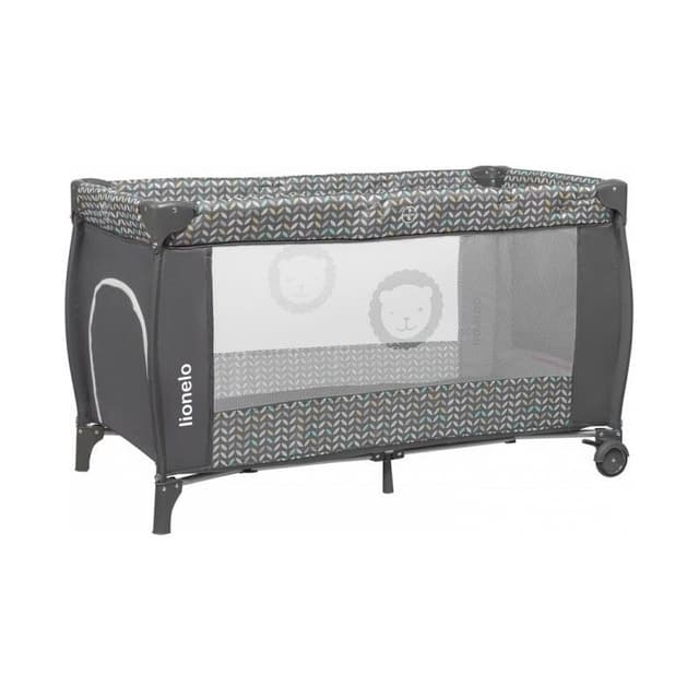سرير أطفال محمول للسفر رمادي Sven Plus 2-in-1 Travel Bed Playpen - Lionelo