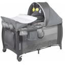 سرير أطفال محمول للسفر رمادي Sven Plus 2-in-1 Travel Bed Playpen - Lionelo