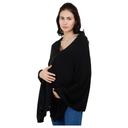 Pluchi - Knitted Nursing Poncho Frida - Black - SW1hZ2U6NjY3NDIy