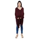 Pluchi - Knitted Nursing Poncho Frida - Maroon - SW1hZ2U6NjY3NDMx