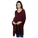 Pluchi - Knitted Nursing Poncho Frida - Maroon - SW1hZ2U6NjY3NDMz