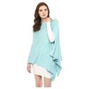 Pluchi - Knitted Fashion/Maternity Poncho Rosette - Pearl Aqua - SW1hZ2U6NjY3NDYw