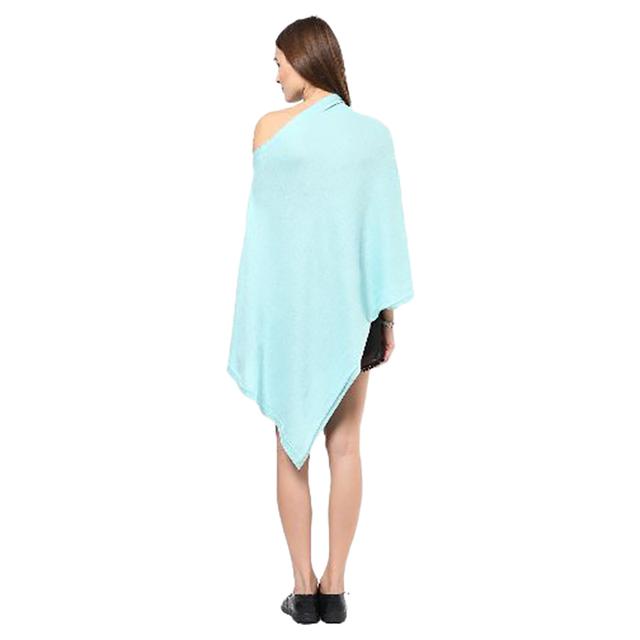 Pluchi - Knitted Fashion/Maternity Poncho Rosette - Pearl Aqua - SW1hZ2U6NjY3NDYy