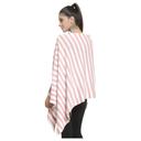 بونشو للحوامل - وردي و أبيض Pluchi - Knitted Fashion/Maternity Poncho Kia - SW1hZ2U6NjY3NTY1