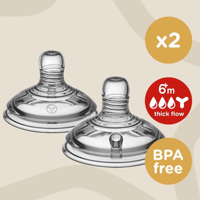 Tommee Tippee - Closer To Nature Thick Feed Teats, Pack of 2