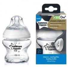 رضاعة اطفال 150ml زجاج Tommee Tippee Closer To Nature Bottle & Medium Flow Teats - SW1hZ2U6NjQzNzkw