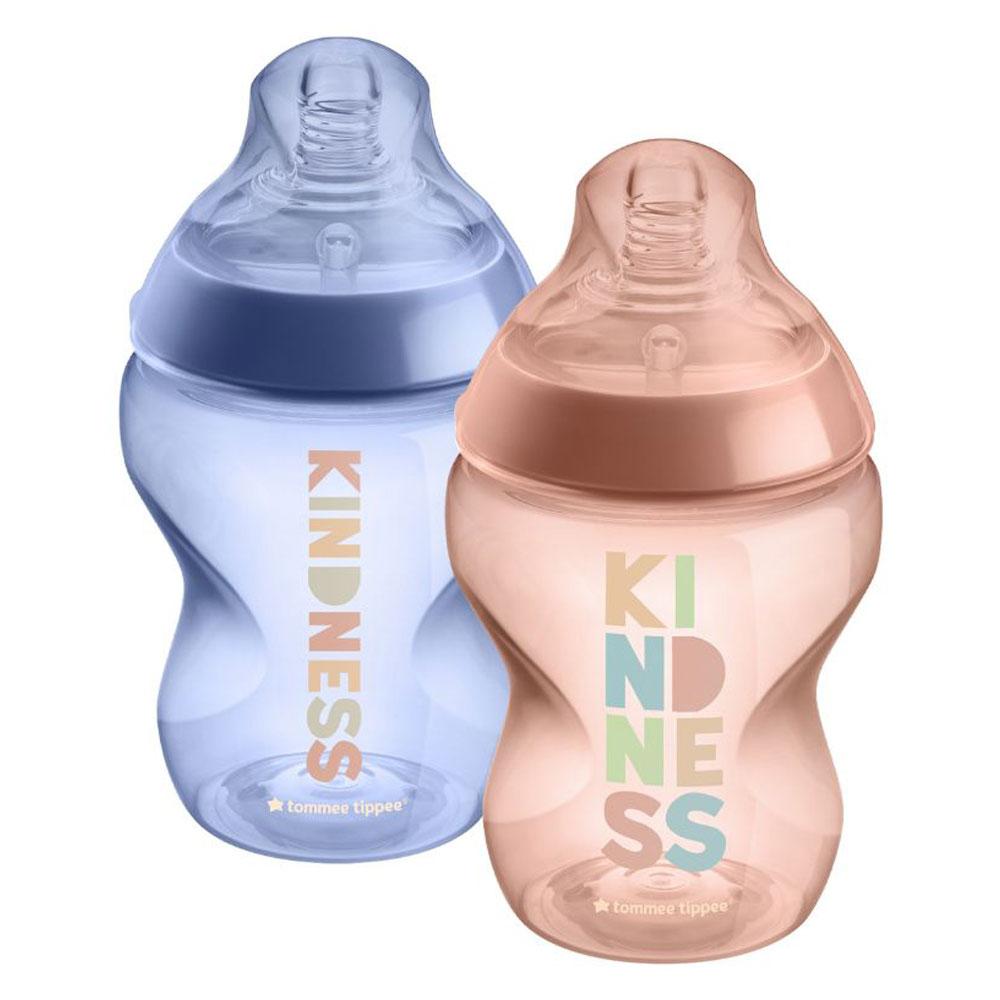 رضاعة أطفال ضد المغص حزمة 2في1 بلاستيك 260ml  Tommee Tippee Closer to Nature Bottle