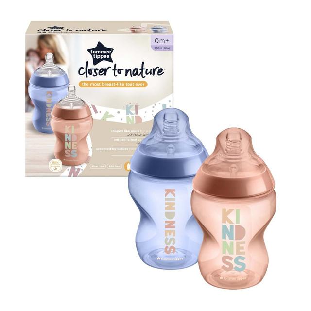 رضاعة أطفال ضد المغص حزمة 2في1 بلاستيك 260ml  Tommee Tippee Closer to Nature Bottle - SW1hZ2U6NjQzODM4