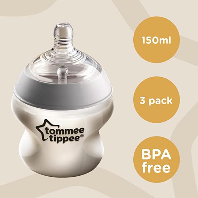 رضاعة أطفال 150ml حزمة 3في1 Baby Bottles Slow-Flow - Tommee Tippee - SW1hZ2U6NjY4MDE1