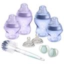 رضاعة اطفال حديثي الولادة حزمة 4في1  مع فرشاة ولهاية Newborn Baby Bottle Starter Kit - Tommee Tippee - SW1hZ2U6NjY4MDMz