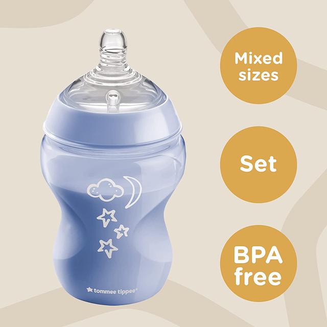 رضاعة اطفال حديثي الولادة حزمة 4في1  مع فرشاة ولهاية Newborn Baby Bottle Starter Kit - Tommee Tippee - SW1hZ2U6NjY4MDQ1