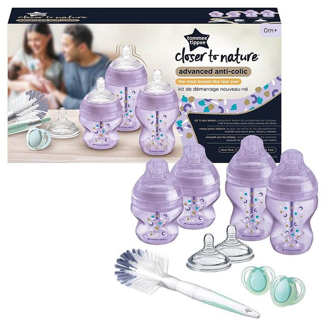 Tommee Tippee - Newborn Baby Bottle Starter Kit - Purple - SW1hZ2U6NjY4MDYz