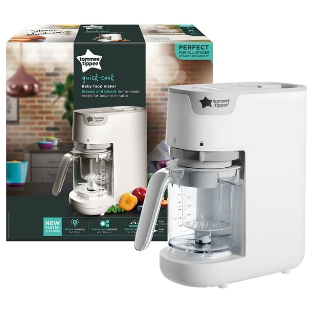 Order Tommee Tippee Quick Cook Baby Food Steamer Blender White Now