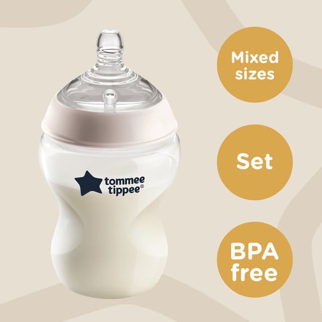 Tommee Tippee Closer to Nature Feeding Bottle Kit- Clear