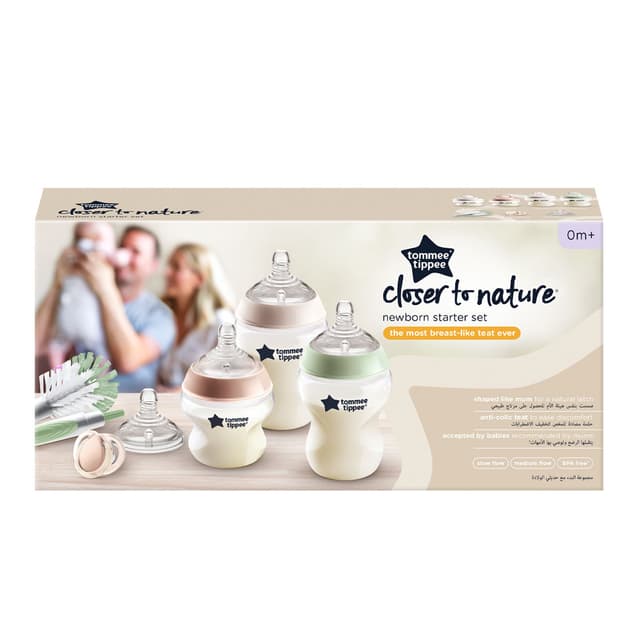 Tommee Tippee Closer to Nature Feeding Bottle Kit- Clear