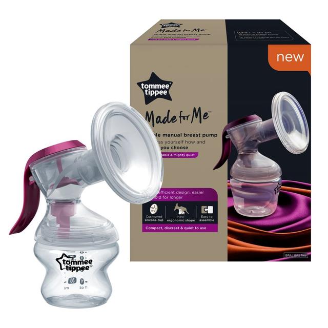 مضخة حليب الام يدوية Tommee Tippee Made for Me Manual Breast Pump - SW1hZ2U6NjQ0MjE1