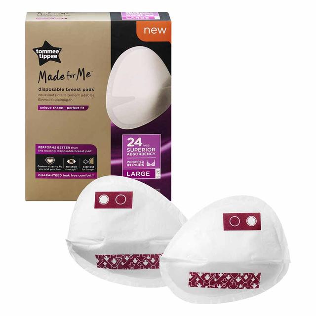 Tommee Tippee Made For Me Disposable Breast Pads 24pc Large - SW1hZ2U6NjQ0MjYy