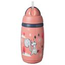 مطارة ماء للأطفال بمصاصة 266ml وردي Superstar Insulated Straw Cup - Tommee Tippee - SW1hZ2U6NjY4NzAz