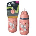 مطارة ماء للأطفال بمصاصة 266ml وردي Superstar Insulated Straw Cup - Tommee Tippee - SW1hZ2U6NjY4NzA1