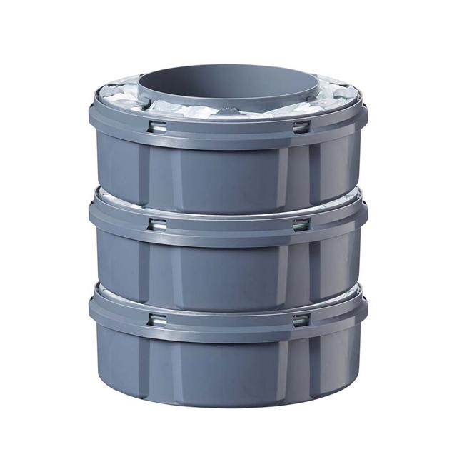 Tommee Tippee - Sangenic Nappy Disposal Refill Cassette Single (Pack of 3) with Sustainably Sourced Antibacterial GREENFILM