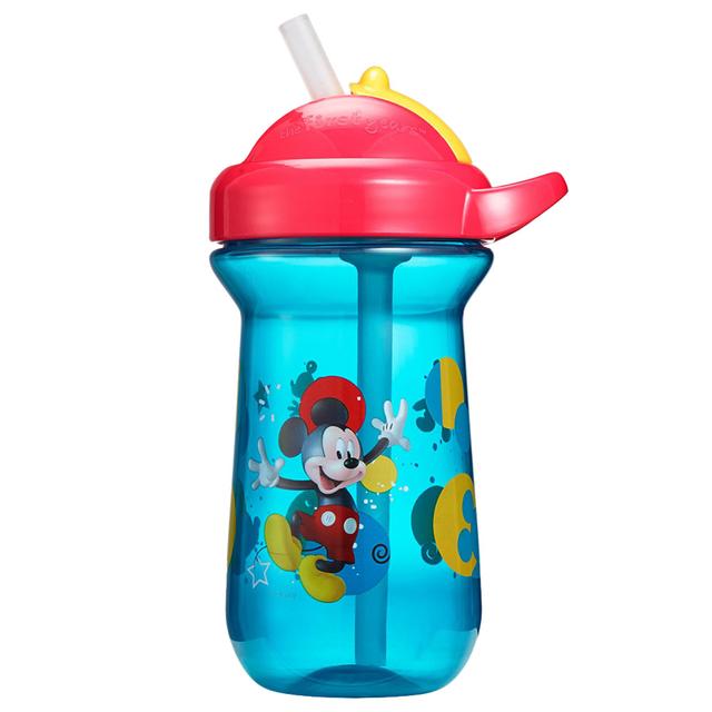 كوب الأطفال ضد الإنسكاب 300ml  Mickey Flip Top Straw Cup - The First Years - SW1hZ2U6NjY5MjM3