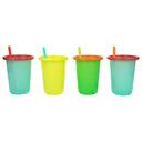 كأس أطفال مضاد للإنسكاب مع مصاصة 300ml حزمة 4في1 Take & Toss Straw Cups - The First Years - SW1hZ2U6NjY5NjQ4