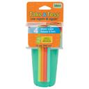 كأس أطفال مضاد للإنسكاب مع مصاصة 300ml حزمة 4في1 Take & Toss Straw Cups - The First Years - SW1hZ2U6NjY5NjU2