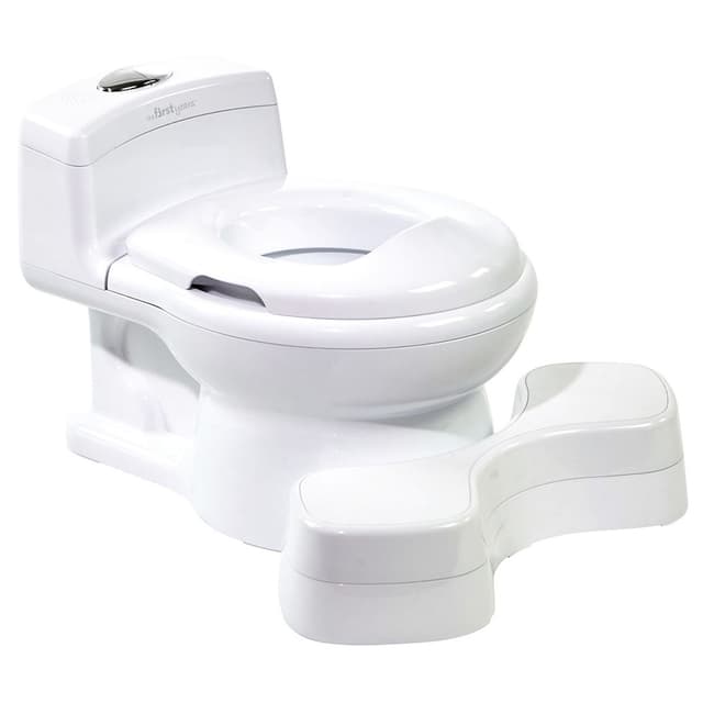 كرسي اطفال للحمام أبيض ذا فيرست ييرز  The First Years White Trainer Seat & Super Pooper Plus Potty
