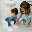 كرسي اطفال للحمام أبيض ذا فيرست ييرز  The First Years White Trainer Seat & Super Pooper Plus Potty