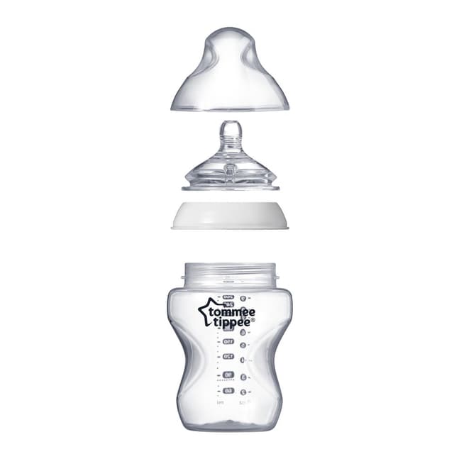 رضاعة أطفال ضد المغص 260ml حزمة 2في1 Tommee Tippee Closer to Nature Feeding Bottle