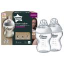 رضاعة أطفال ضد المغص 260ml حزمة 2في1 Tommee Tippee Closer to Nature Feeding Bottle - SW1hZ2U6NjQzODIx