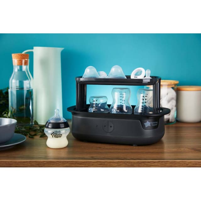 Tommee Tippee Advanced Steam Electric Steriliser for Baby Bottles - Black