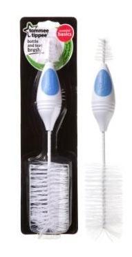 Tommee Tippee Essentials Bottle Brush and Teat Brush - Blue - SW1hZ2U6NjY4MjY2