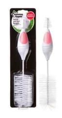 Tommee Tippee Essentials Bottle Brush and Teat Brush - Pink