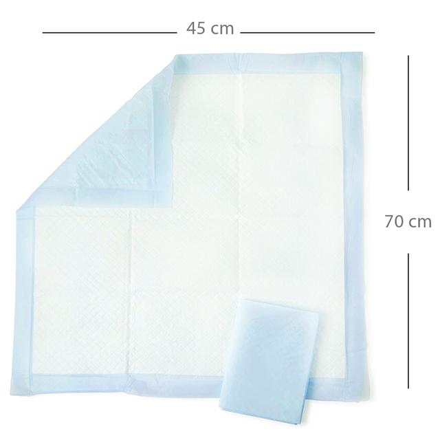 حصيرة تغيير الحفاض للأطفال عدد 100 قطعة لون أزرق بامبل اند بيردDisposable Changing Mats - Bumble & Bird - SW1hZ2U6NjYxODUz