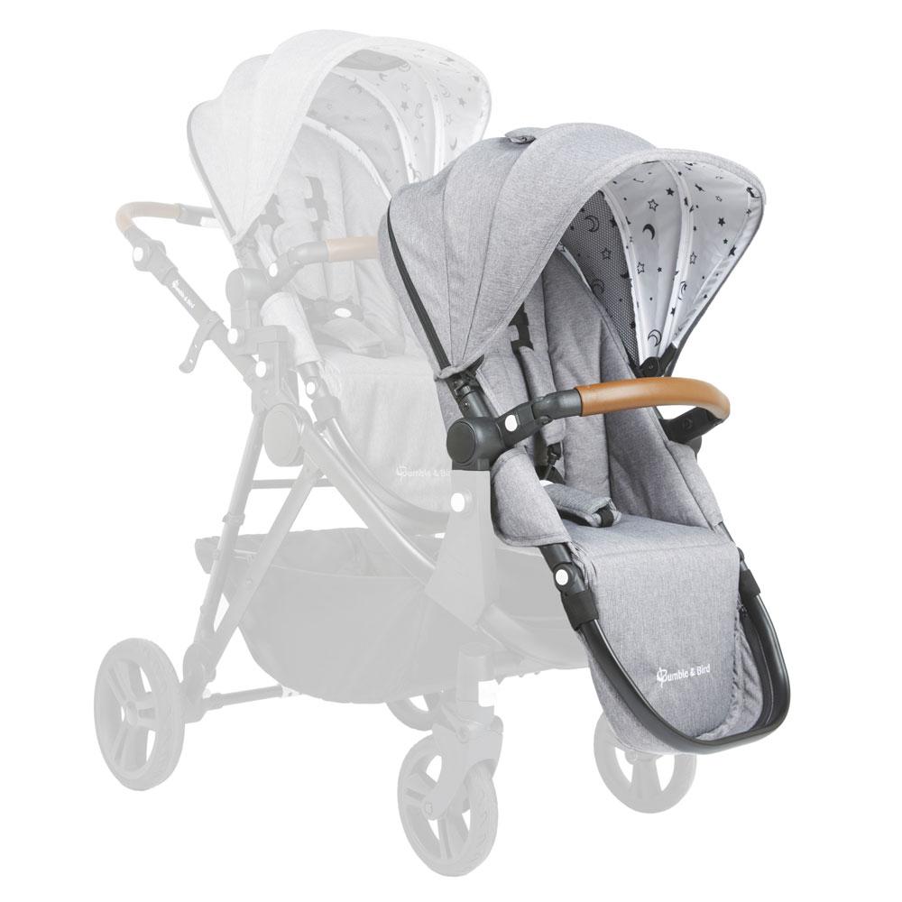 مقعد اضافي لعربة الأطفال لون رمادي بامبل اند بيرد Second Seat for Dove Stroller - Bumble Bird