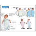 قماط أطفال أبيض Easy Wrap Swaddler - The First Years
