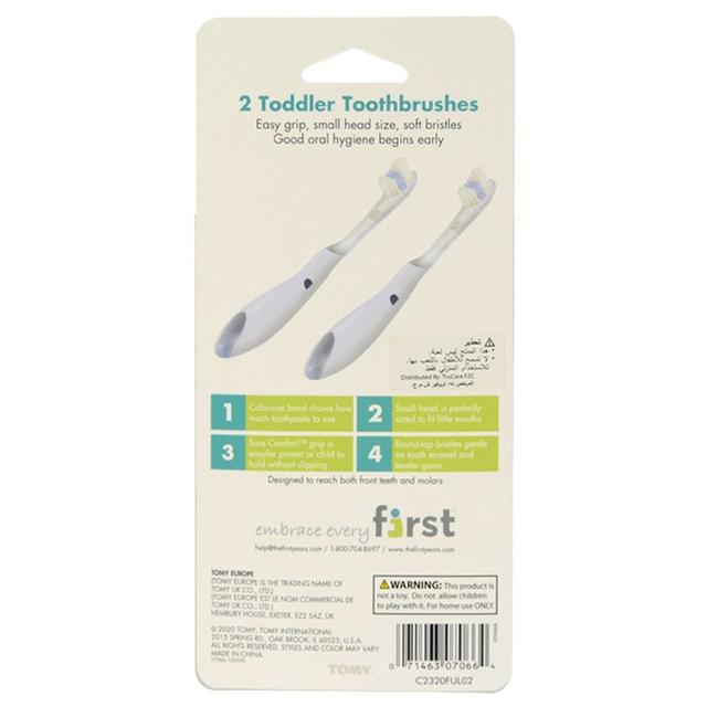 فرشاة أسنان للأطفال حزمة 2في1 Toddler Toothbrush - The First Years - SW1hZ2U6NjY5ODA0